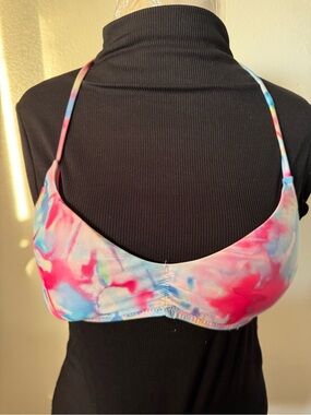 Aeropostale Tie-Dye Bralette in Pink, Blue & White